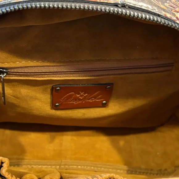 Patricia Nash Multicolor Floral Leather Shoulder Bag - Picture 6 of 10